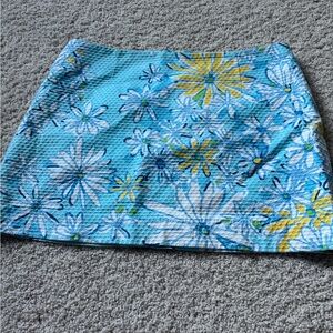 Lilly Pulitzer Daisy skirt 8 yellow blue